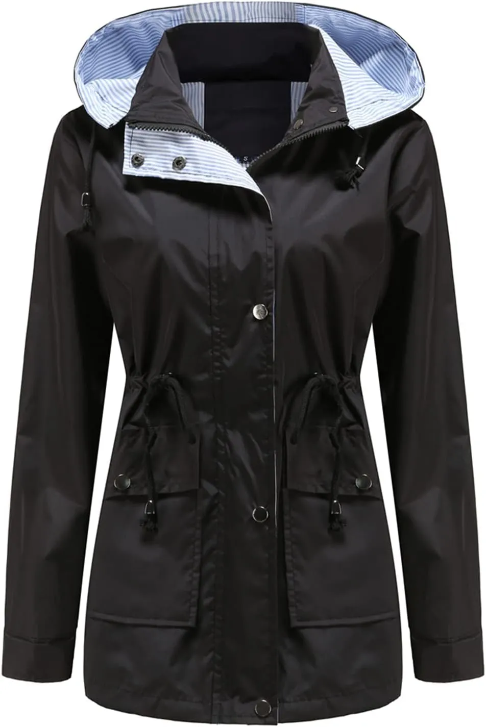 MODFUL Womens lightweight Jackets Waterproof Rain Jacket Windbreaker Outdoor Trench Coats With Hood