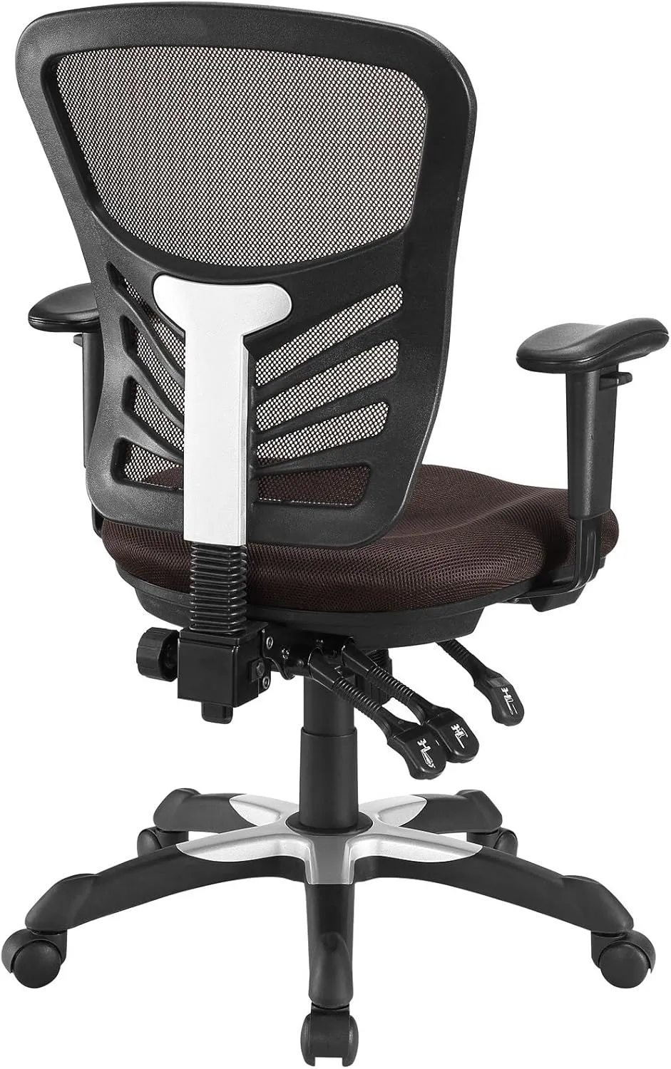Modway Articulate Ergonomic Mesh Office Chair in Brown