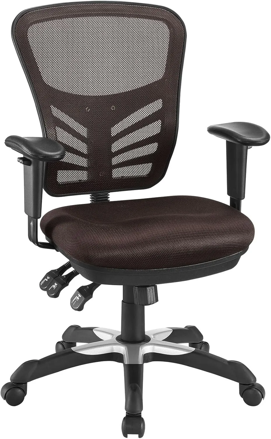 Modway Articulate Ergonomic Mesh Office Chair in Brown
