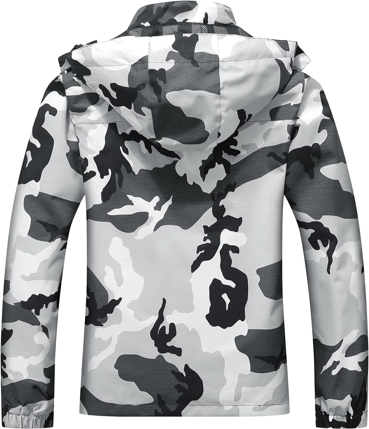 MOERDENG Women's Waterproof Rain Jacket Outdoor Lightweight Hooded Raincoat for Hiking Travel