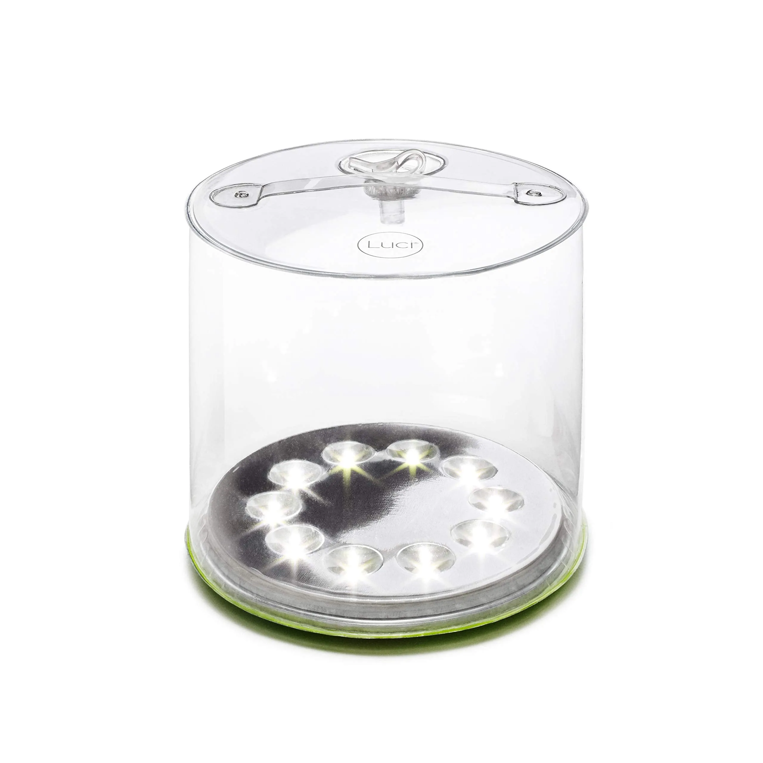 MPOWERD Luci Outdoor 2.0 - Inflatable Solar Light, Clear Finish, Adjustable Strap