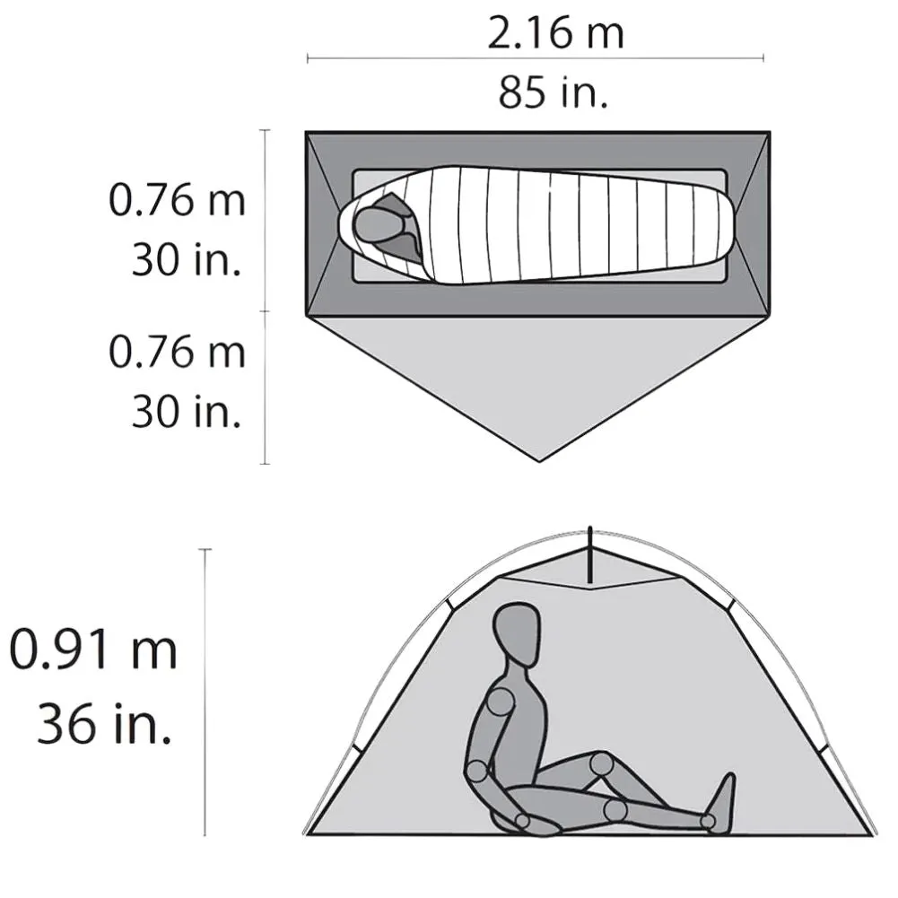 MSR Hubba NX Solo Backpacking Tent - 1 Person Trekking Tent