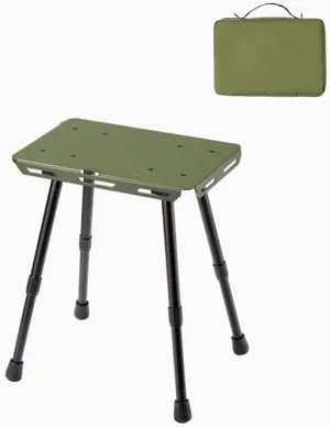 Multi-Functional Outdoor Adjustable Aluminum Alloy Portable Camping Fishing Stools Lightweight and Compact Mini Table Table and Stool Suitable for Outdoor Camping Picnic