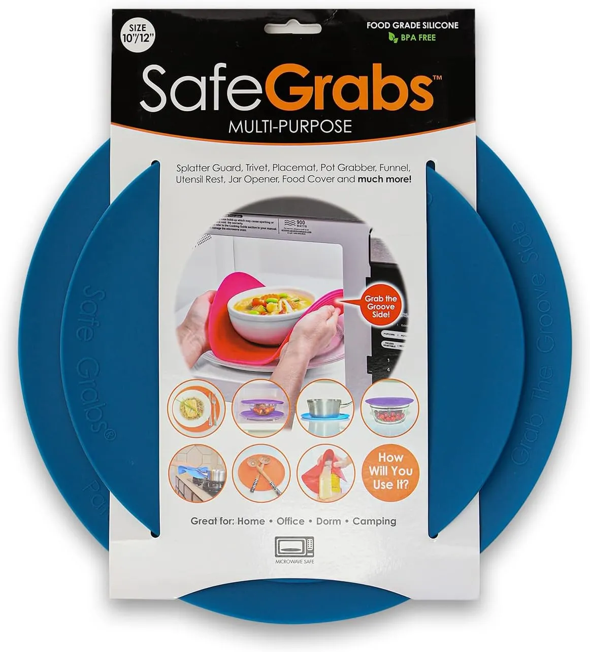 Multi-Purpose Silicone Original Microwave Mat as Seen on Shark Tank | BPA Free, Heat Resistant, Dishwasher Compatible, (Spruce)