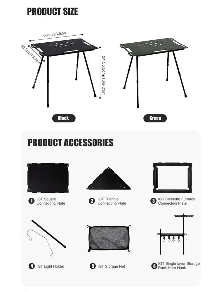 Multi-Use Camping Table