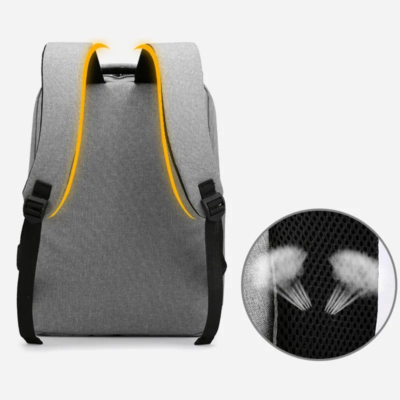 Multifunctional Waterproof Laptop Backpack With USB Charging