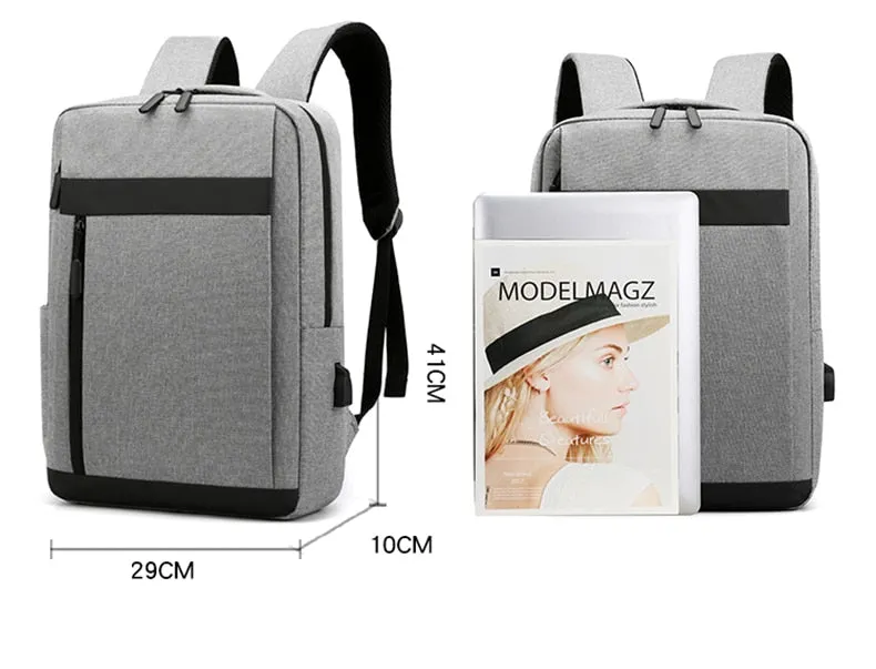 Multifunctional Waterproof Laptop Backpack With USB Charging