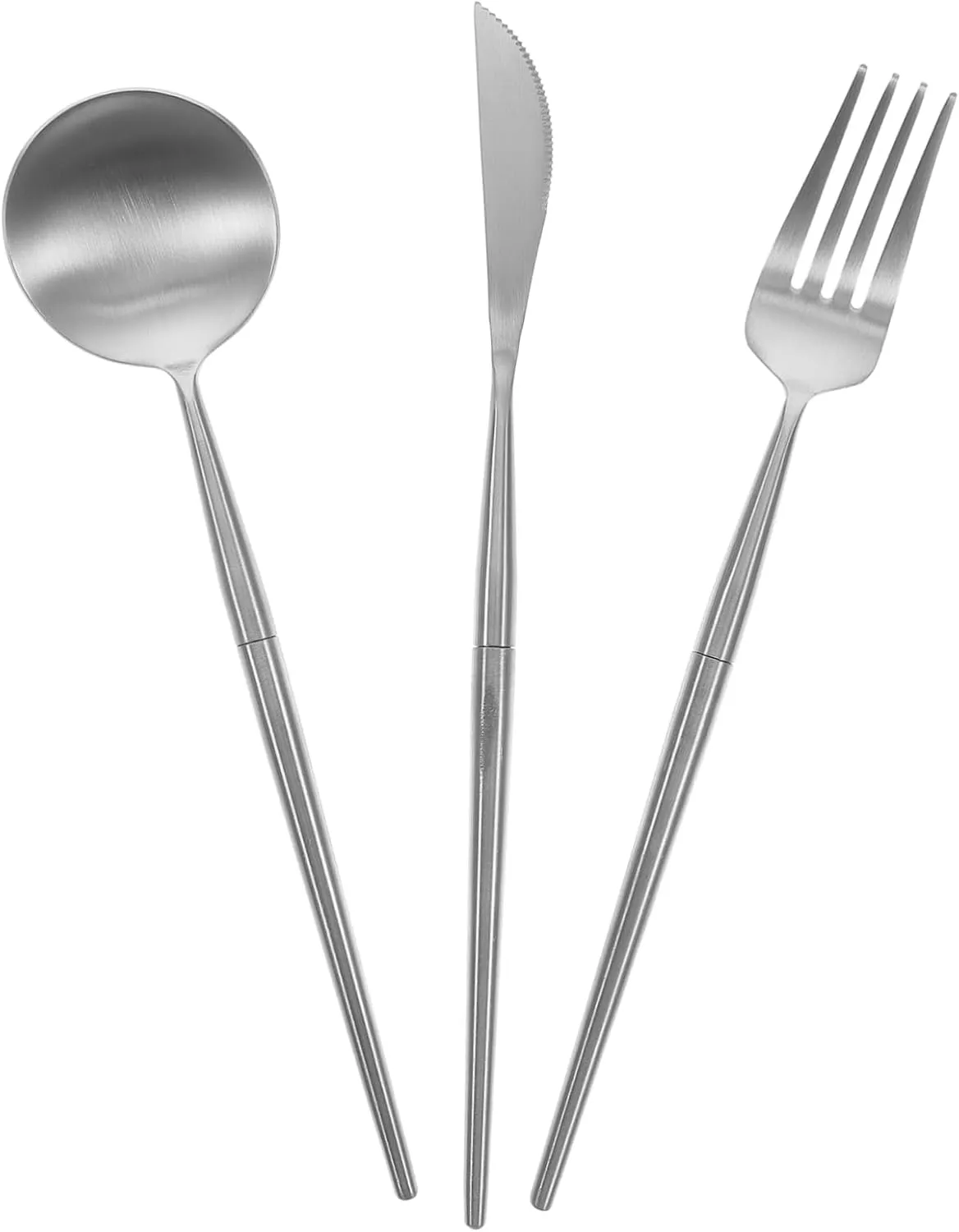 Multipurpose Eating Utensils Folding Fork Spoon Set Lightweight Sturdy Cutlery for Camping