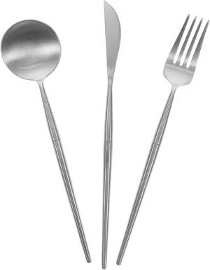 Multipurpose Eating Utensils Folding Fork Spoon Set Lightweight Sturdy Cutlery for Camping