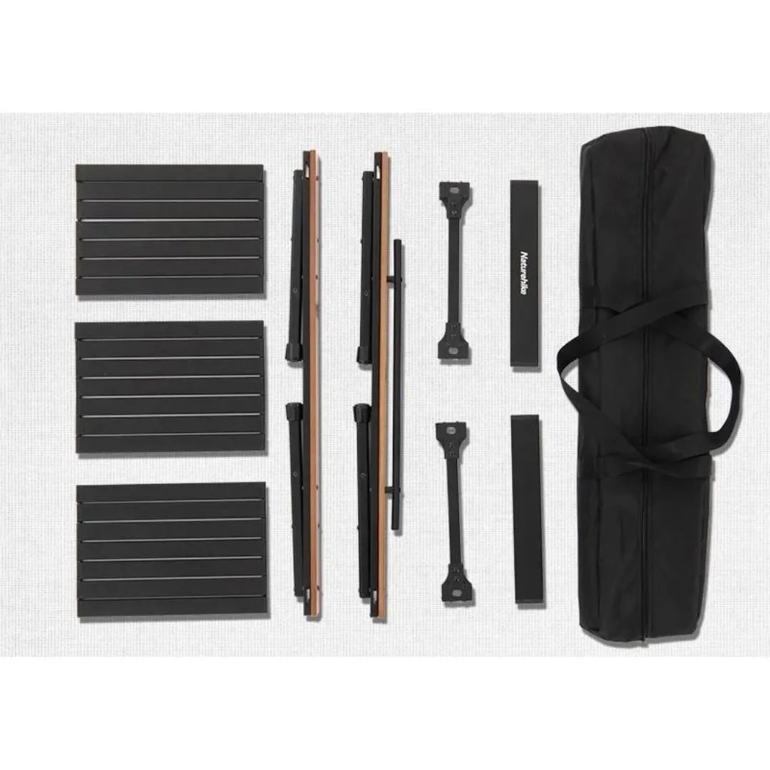 Naturehike IGT Outdoor Folding Combination Table Aluminum Alloy Beech