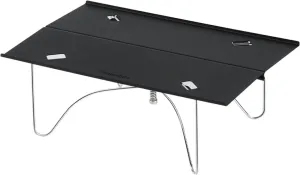 Naturehike Lightweight Mini Portable Folding Camping Table Weighs only 11oz alumnum stainless steel X-type Structural Steady Unshaken Installation without tools Dirt-Resistant Heat-resistant (Black)