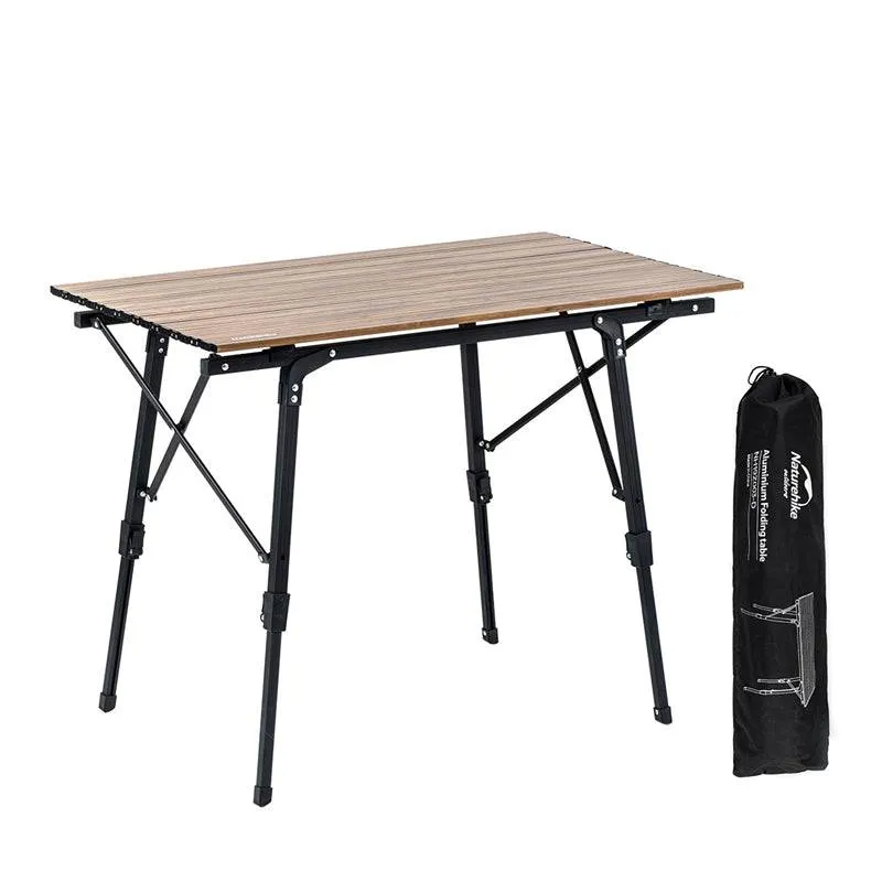 Naturehike Wood Grain Telescopic Foldable Picnic Table MW03