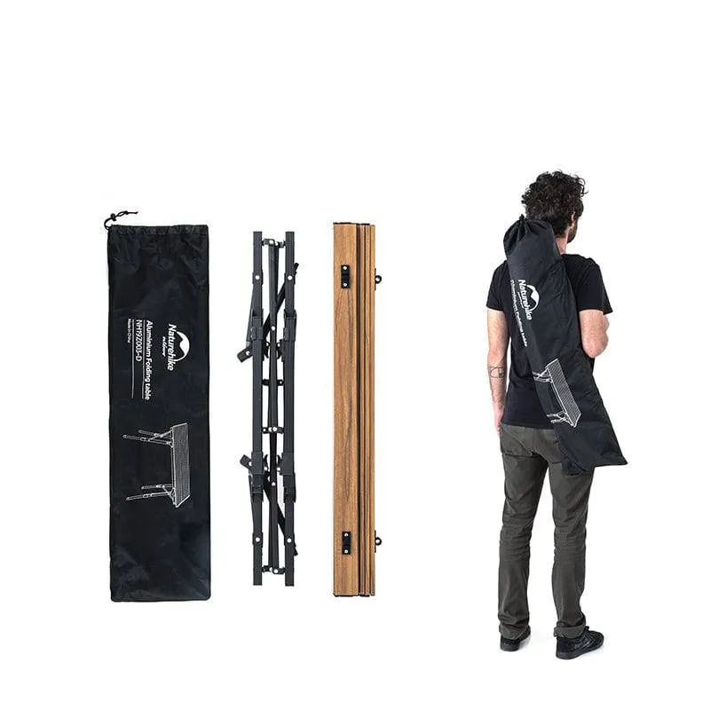Naturehike Wood Grain Telescopic Foldable Picnic Table MW03