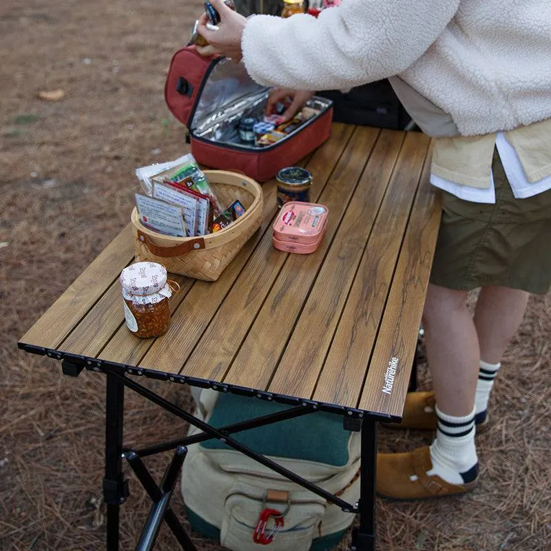 Naturehike Wood Grain Telescopic Foldable Picnic Table MW03
