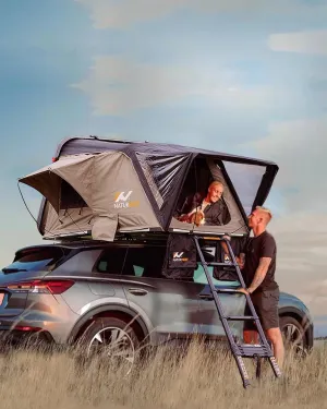 Naturnest Rooftop Tent Hard Shell, Nature Nest Roof Top Tent Camping for Jeep Tent Van Truck SUV Tents Attachment for Camping Hardshell Rooftop Tent Car Tents