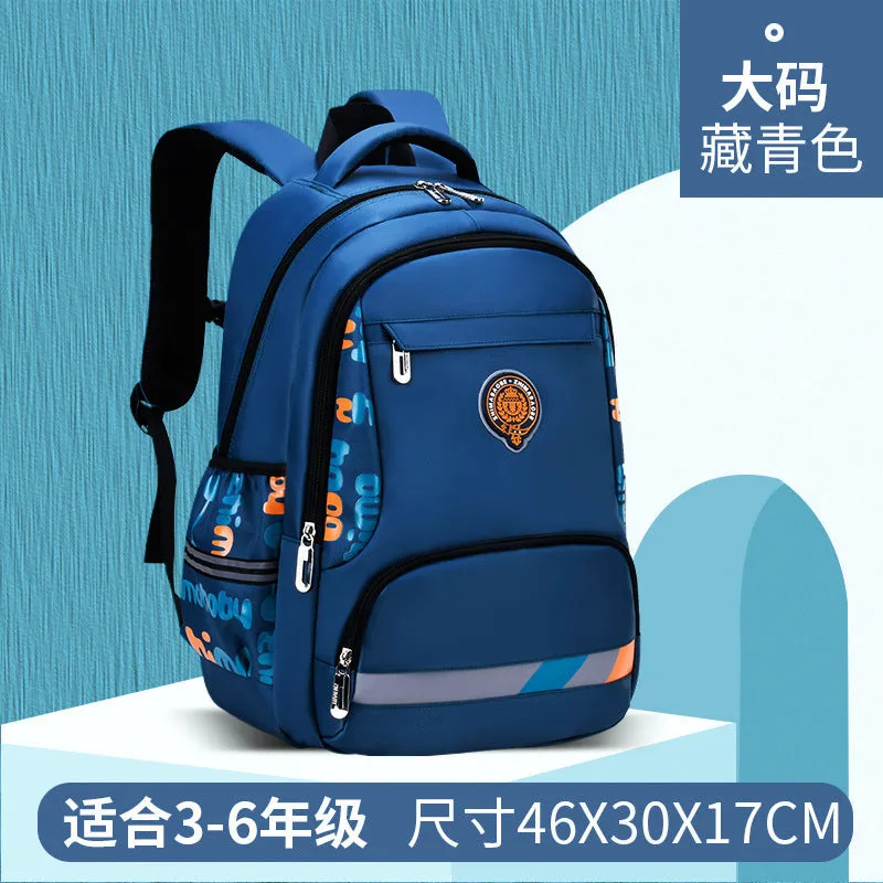 New Children's Schoolbag Lightweight Breathable Large Capacity Backpack for Primary and Secondary School Boys Custom Wholesale Factory Direct Sales
