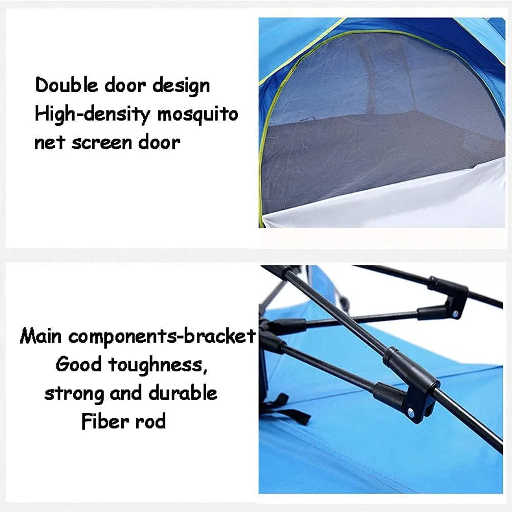 NIEH Instant Pop Up Camping Tents, Outdoor Family Tent Lightweight Waterproof Sun Shade Easy Setup Festival Dome Tent