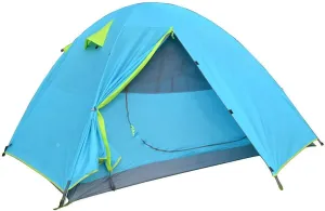 NIEH Portable Aluminum Poles Travel Tents Backpacking Camping Tent, Lightweight 1-3 Person Tent Double Layer Waterproof