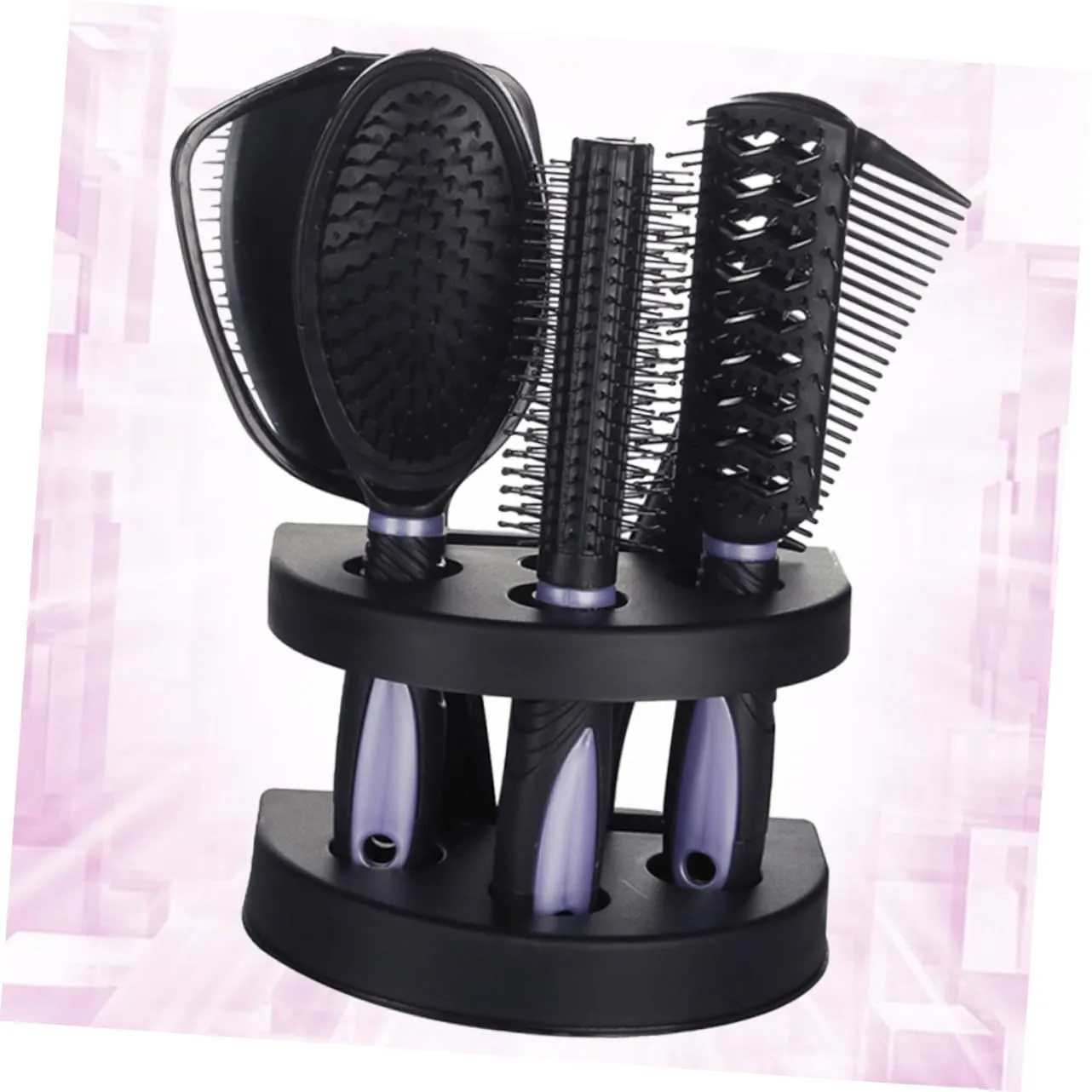 NOLITOY Hair Comb Set Professional Styling Tools Mirror Detangler Brush No Static