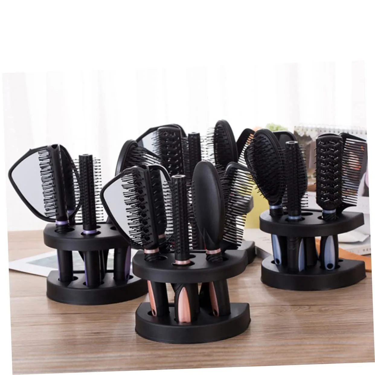 NOLITOY Hair Comb Set Professional Styling Tools Mirror Detangler Brush No Static