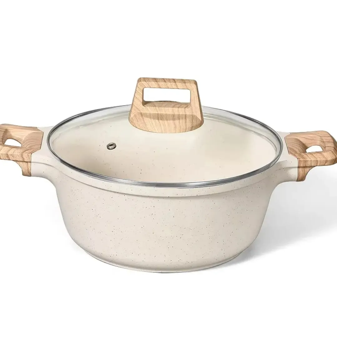 Non-stick kitchen cookware stone pot set