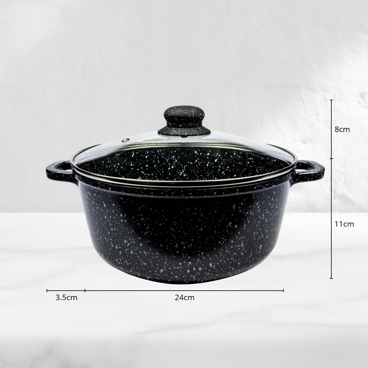 Non-stick marble cookware set