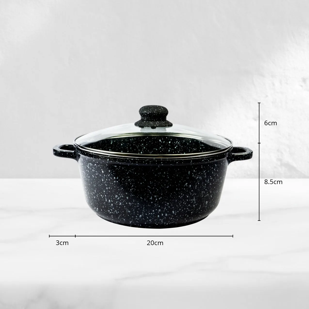 Non-stick marble cookware set
