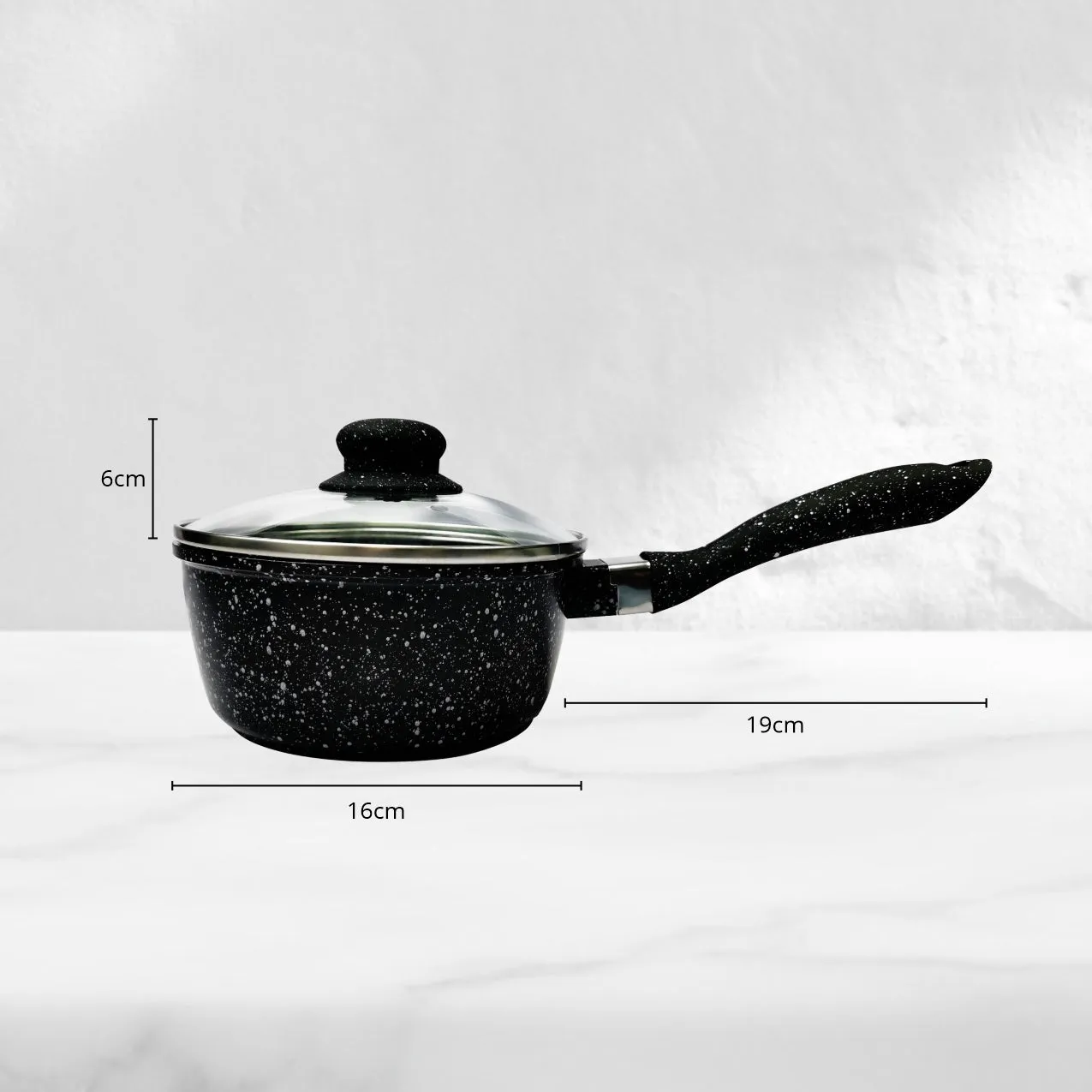 Non-stick marble cookware set