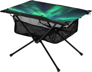 Northern Lights Portable Folding Camping Table, Compact Lightweight Beach Table with Carrying Bag for Outdoor Picnics, BBQs, Camp