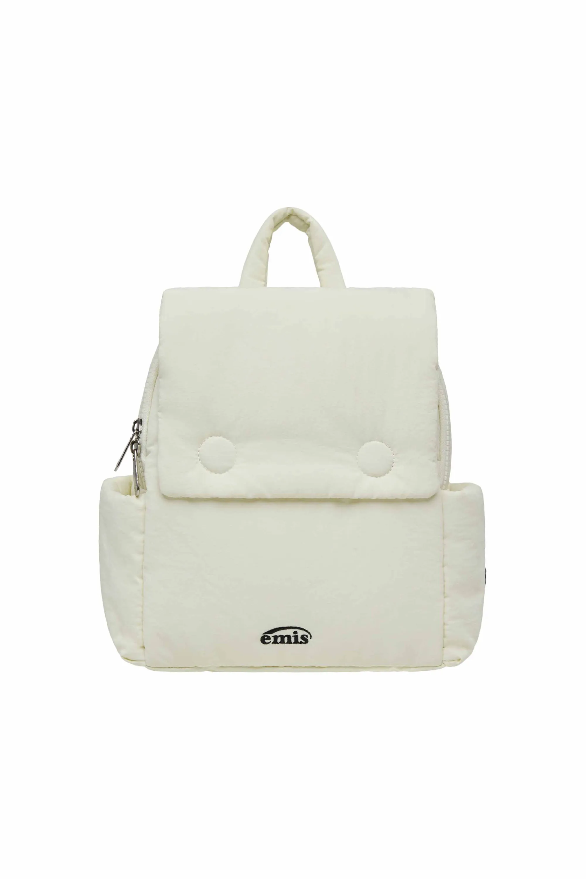 NYLON PADDED BACKPACK-IVORY