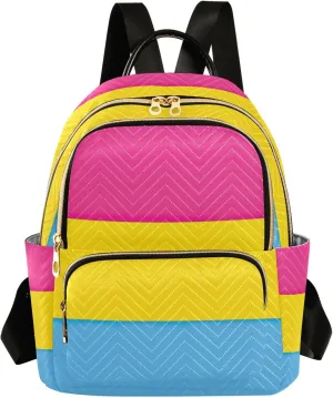 ODAWA Pansexual Pride Flag Womens Backpack Purse Ladies Shoulder Bags Womens Backpack for Travel Travel Back Pack Lightweight