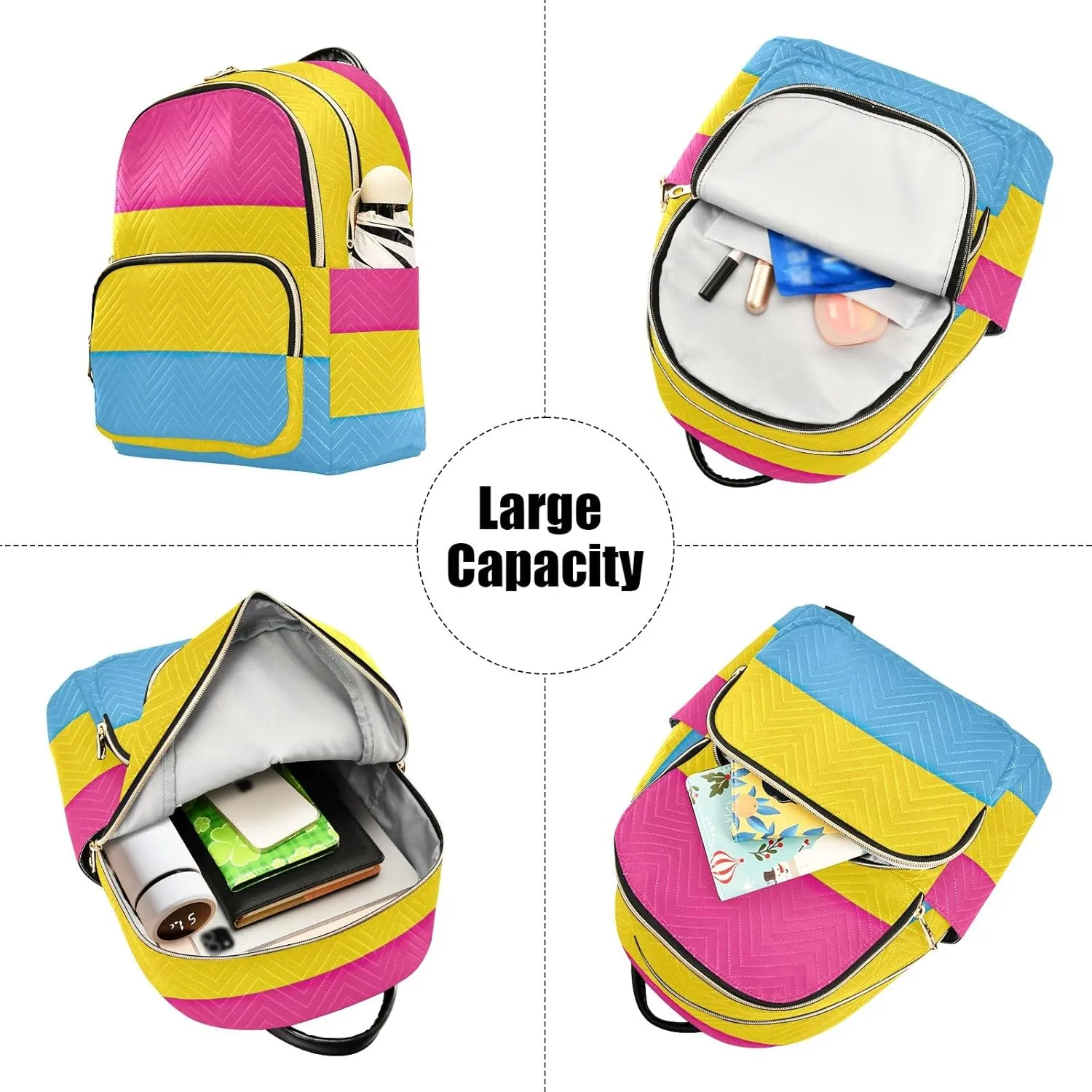 ODAWA Pansexual Pride Flag Womens Backpack Purse Ladies Shoulder Bags Womens Backpack for Travel Travel Back Pack Lightweight