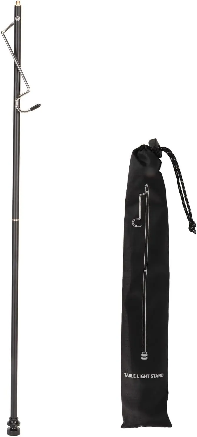 Outdoor Aluminum Alloy Detachable Folding Camping Lantern Stand for IGT Tables