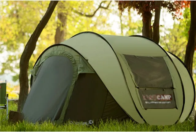 Outdoor Beach 4~5 Mosquito Speed Automatic New With Ultralarge Shipping options Tent Great deal Open Pop Up Fully Camping Person Sun Style Shelter Net