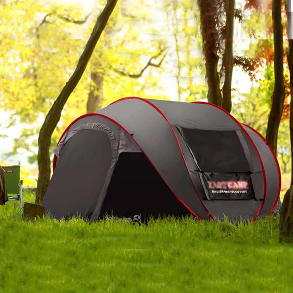 Outdoor Beach 4~5 Mosquito Speed Automatic New With Ultralarge Shipping options Tent Great deal Open Pop Up Fully Camping Person Sun Style Shelter Net