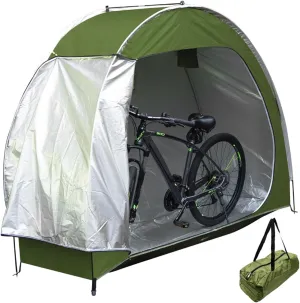 Outdoor Bike Covers Storage Shed Tent, UV-Proof Waterproof Oxford Bike Shed,Outdoor Bicycles Storage Shed Built-in Storage Pockets and Ventilation Windows