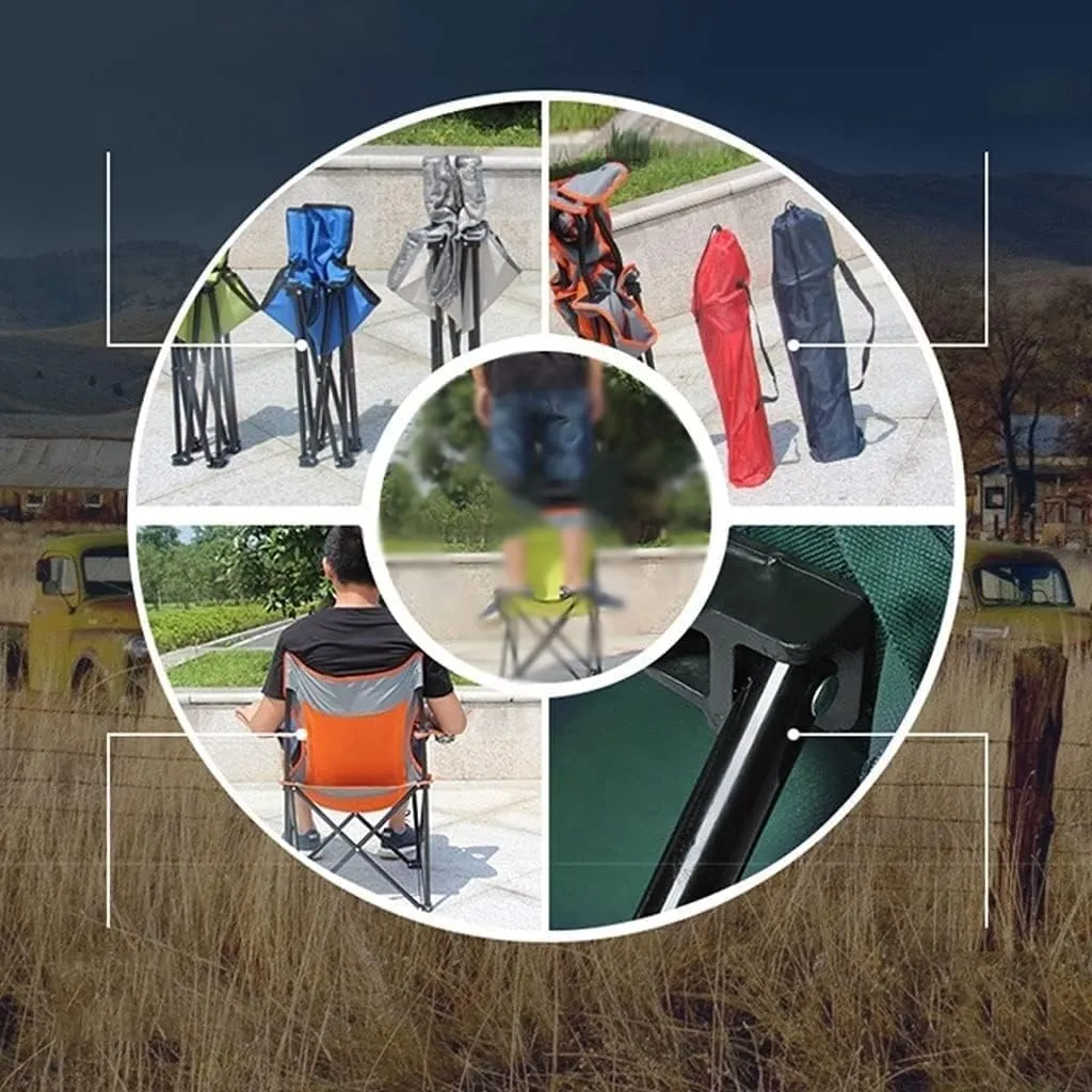 Outdoor Camp Chairs, Folding Padded Deck Chair Backchair Beach Chair Fishing Chair Portable Lounge Chair Outdoor Armchair with Cup Holder Lawn Chairs Adults(C)