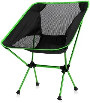 Outdoor Camp Chairs, Portable Camping Chair Outdoor Lightweight Aluminum Moon Chair Leisure Camping Fishing Chair Folding Stool Lawn Chairs Adults(E)
