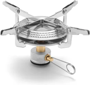 Outdoor Camping Picnic Stoves Heads Potable Foldable Gasstove Heads Adjustable Firepower Furnace Heads Cooking Accessory