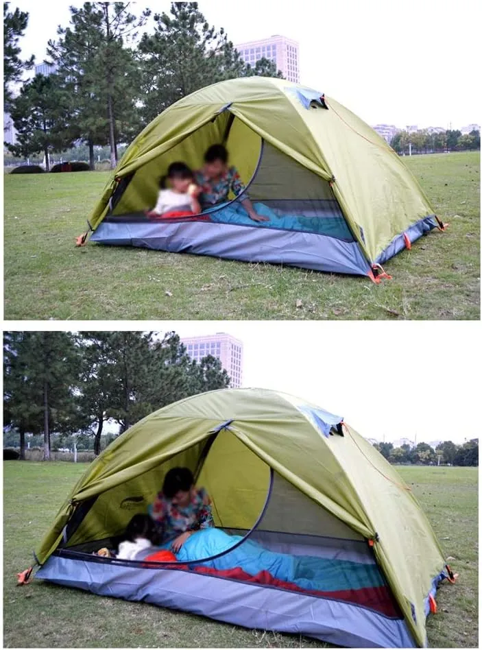 Outdoor Camping Tent 2 Family Park Children Thickening Sunscreen Automatic Quick Opening and Closing Tent (Color : E) (E One Size)