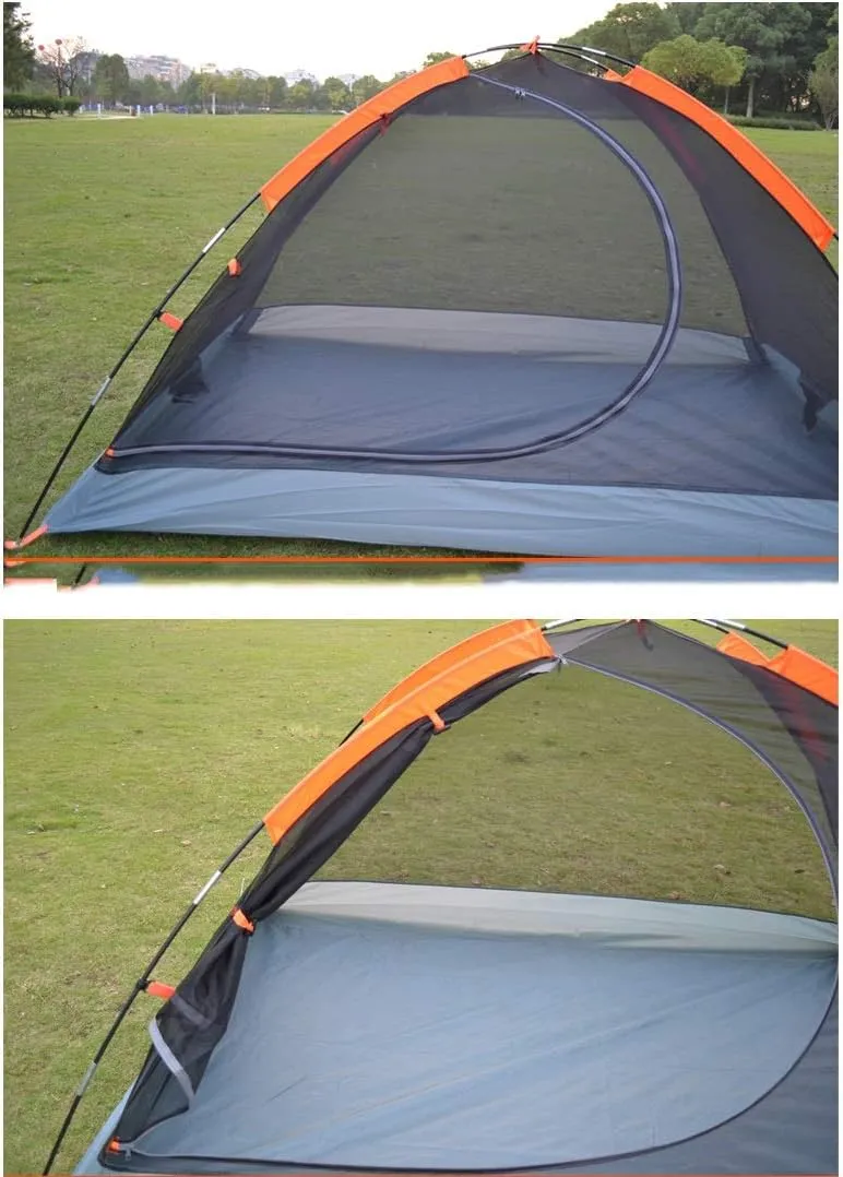 Outdoor Camping Tent 2 Family Park Children Thickening Sunscreen Automatic Quick Opening and Closing Tent (Color : E) (E One Size)