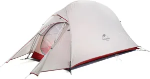 Outdoor Camping Tent, 20D Silicone Double Layer Ultralight Portable Aluminum Pole Tent, Thick Wind Cold Igloo Outdoor Cold and Rain Tent