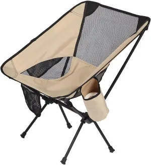 Outdoor Chair Folding Camping Aluminum Alloy Portable Beach Ultralight Fishing Stool Lightweight Compact Backpack Chairs Foldable