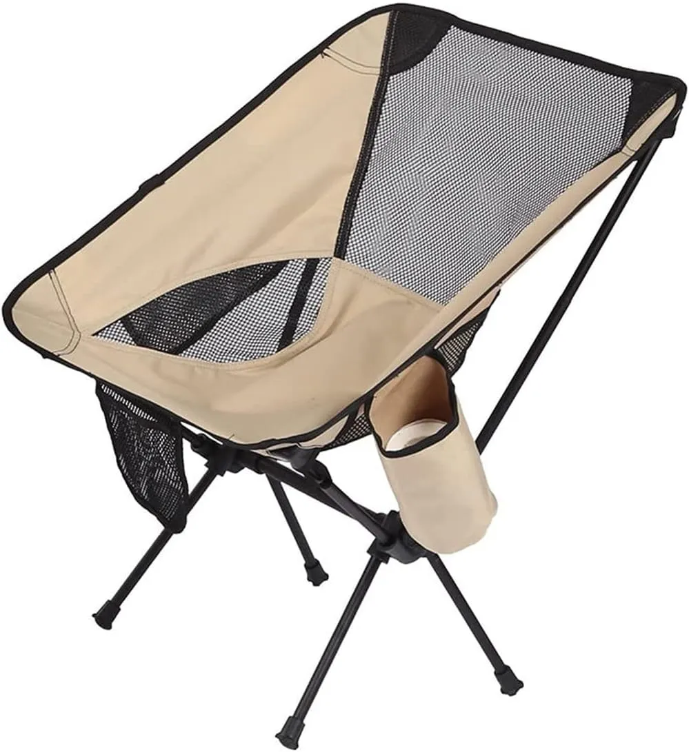 Outdoor Chair Folding Camping Aluminum Alloy Portable Beach Ultralight Fishing Stool Lightweight Compact Backpack Chairs Foldable