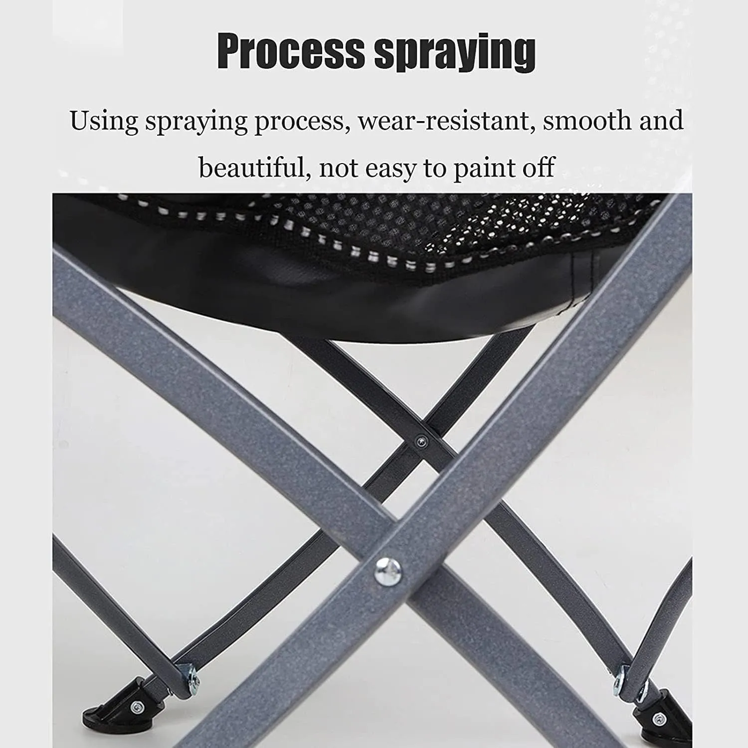 Outdoor Chair Folding Camping Chair Portable Folding Chair with Mesh Side Pocket Backrest Stool Camping Backpacking Chair for Fishing Beach Travel Picnic Camping Chair Foldable Chair