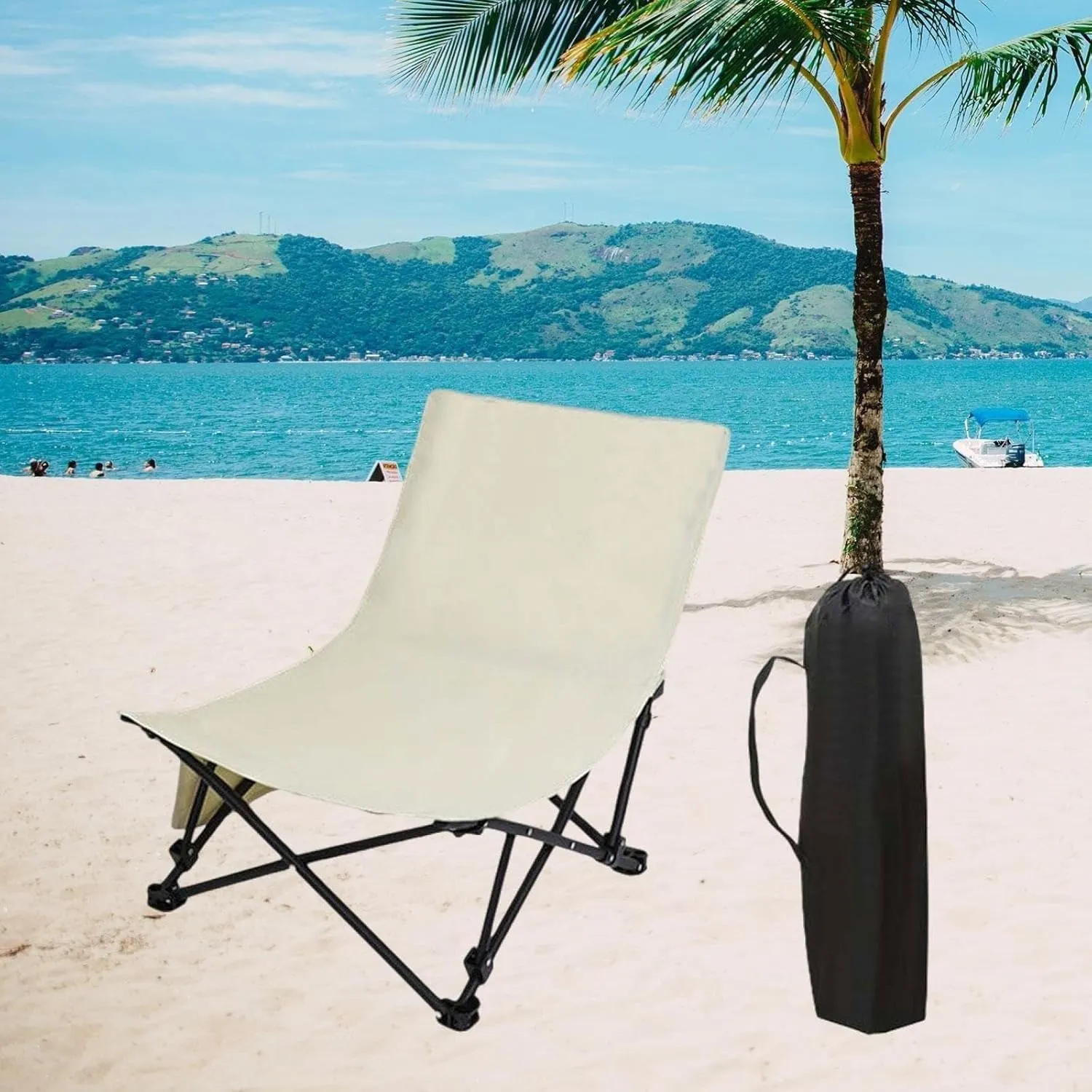 Outdoor chair for camping Lounge Chair Portable Chaise Longue Heavy Duty Camp Chair Folding Chair for Park Travel Fishing Picnic Patio foldable outdoor seat for camping ergonomic camping chai