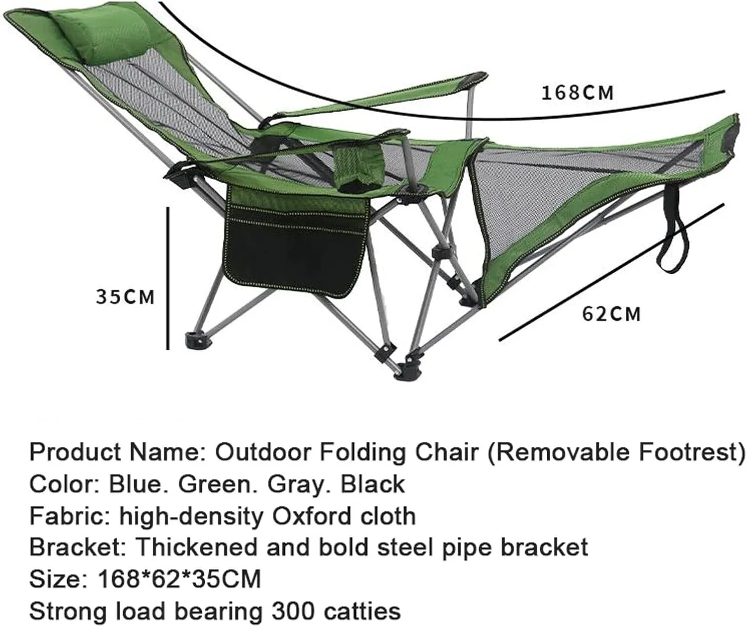 Outdoor Folding Camping Chairs Portable Fishing Chair Adjustable Backrest Deck Chairs with Cup Holder and Storage Bag Beach Chair for Hiking Lawn Travel foldable outdoor seat for camping canv