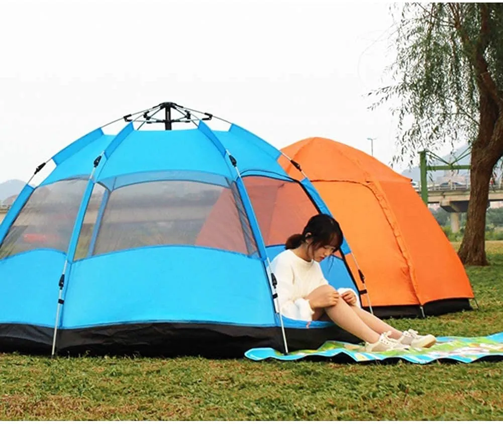 Outdoor Lightweight Tent for 5-8 Man, Portable Pop-Up Beach Tent Anti Quick Set up for Hiking Camping Outdoor Instant