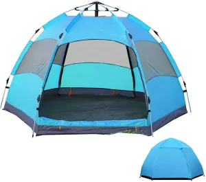 Outdoor Lightweight Tent for 5-8 Man, Portable Pop-Up Beach Tent Anti Quick Set up for Hiking Camping Outdoor Instant