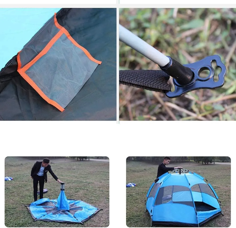 Outdoor Lightweight Tent for 5-8 Man, Portable Pop-Up Beach Tent Anti Quick Set up for Hiking Camping Outdoor Instant